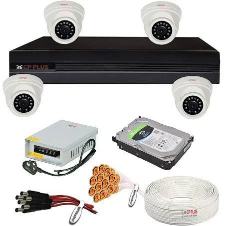 Camera set ( 4 camera, 1- 500gb hdd, 1 vedio recorder, 1 cable 100yard, 1 connector)